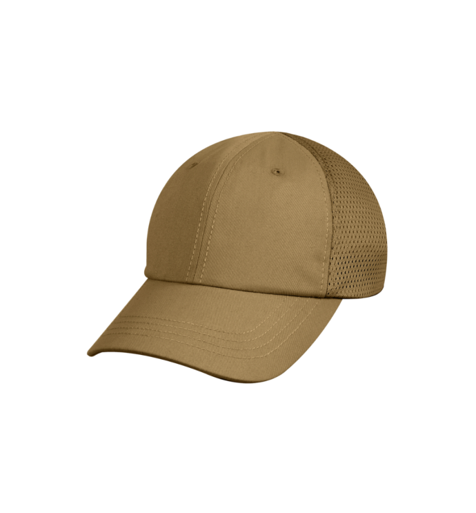 Gorra táctica con parte trasera de malla coyote